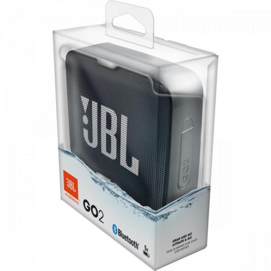 Caixa Multimídia Portátil Bluetooth GO 2 Preta JBL por 244,90 à vista no boleto/pix ou parcele em até 9x sem juros. Compre na loja Mundomax!