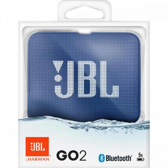 Caixa Multimídia Portátil Bluetooth GO 2 Azul JBL por 244,90 à vista no boleto/pix ou parcele em até 9x sem juros. Compre na loja Mundomax!