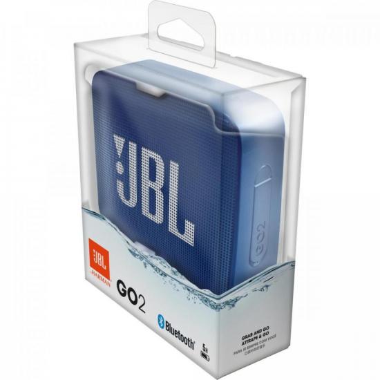Caixa Multimídia Portátil Bluetooth GO 2 Azul JBL por 244,90 à vista no boleto/pix ou parcele em até 9x sem juros. Compre na loja Mundomax!