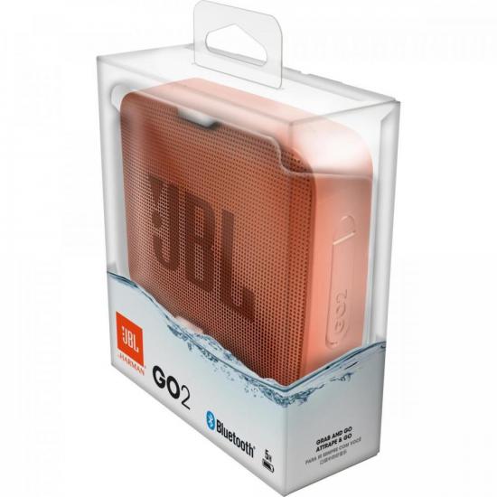 Caixa Multimídia Portátil Bluetooth GO 2 Canela JBL por 273,90 à vista no boleto/pix ou parcele em até 10x sem juros. Compre na loja Mundomax!