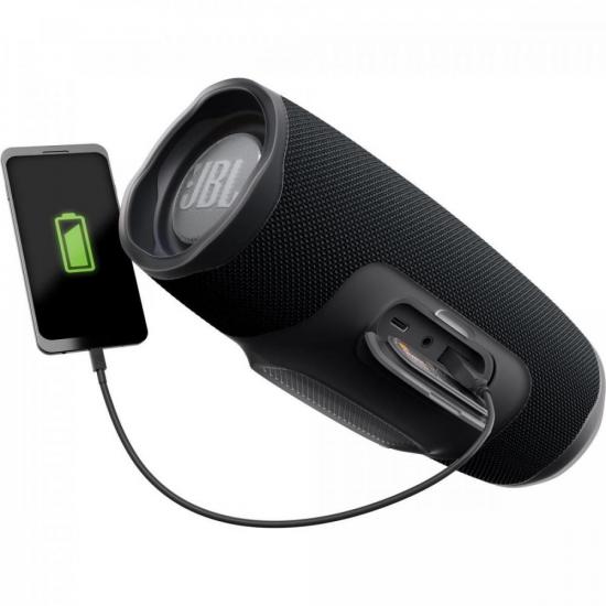 Caixa Multimídia Portátil Bluetooth Charge 4 Preta JBL por 1.266,90 à vista no boleto/pix ou parcele em até 12x sem juros. Compre na loja Mundomax!
