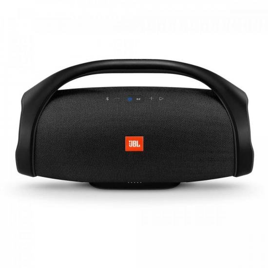 Caixa Multimídia Portátil Bluetooth Boombox Preta JBL por 0,00 à vista no boleto/pix ou parcele em até 1x sem juros. Compre na loja Mundomax!