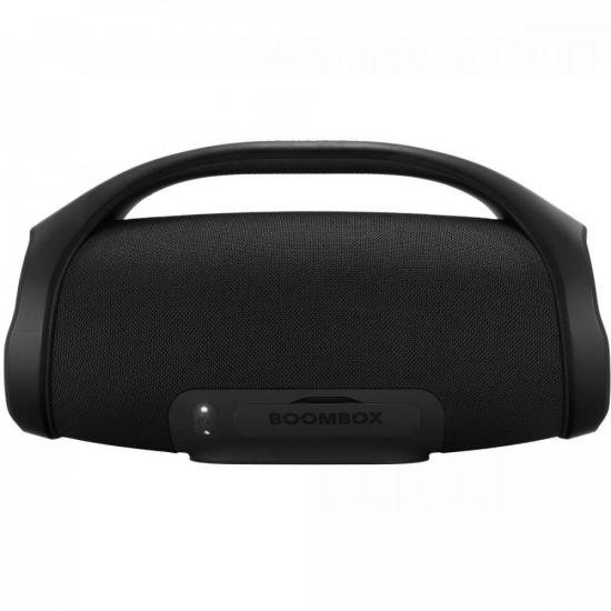 Caixa Multimídia Portátil Bluetooth Boombox Preta JBL por 0,00 à vista no boleto/pix ou parcele em até 1x sem juros. Compre na loja Mundomax!