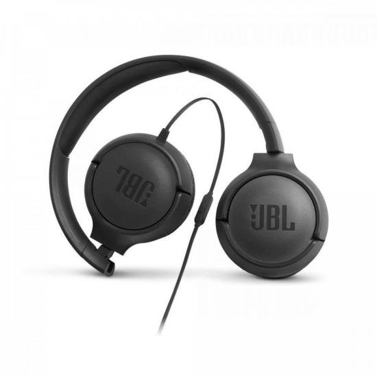 Fone de Ouvido JBL On Ear Tune 500 Preto por 165,00 à vista no boleto/pix ou parcele em até 6x sem juros. Compre na loja Mundomax!