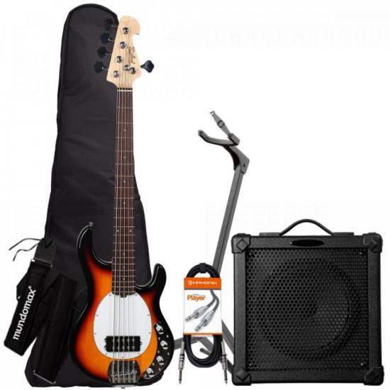 Kit Contrabaixo TAGIMA Special TBM-5 Sunburst + Cubo + Acessórios (69891)