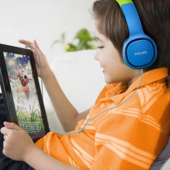 Fone de Ouvido Kids SHK2000BL/00 Azul/Verde PHILIPS por 102,90 à vista no boleto/pix ou parcele em até 4x sem juros. Compre na loja Mundomax!