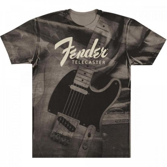 Camiseta Telecaster Belt Print \"XXG\" FENDER por 0,00 à vista no boleto/pix ou parcele em até 1x sem juros. Compre na loja Mundomax!