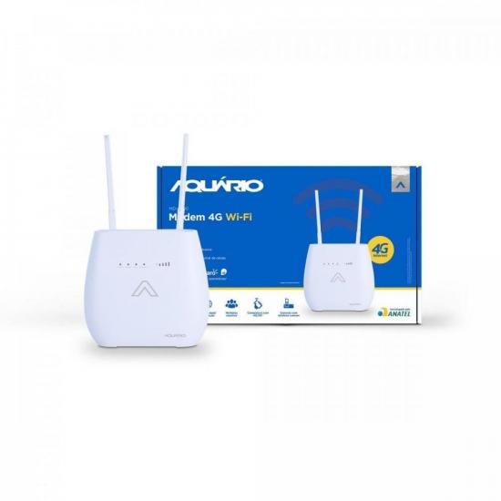 Modem Wifi 4G Heptaband MD-4000 Branco AQUÁRIO por 741,90 à vista no boleto/pix ou parcele em até 10x sem juros. Compre na loja Mundomax!