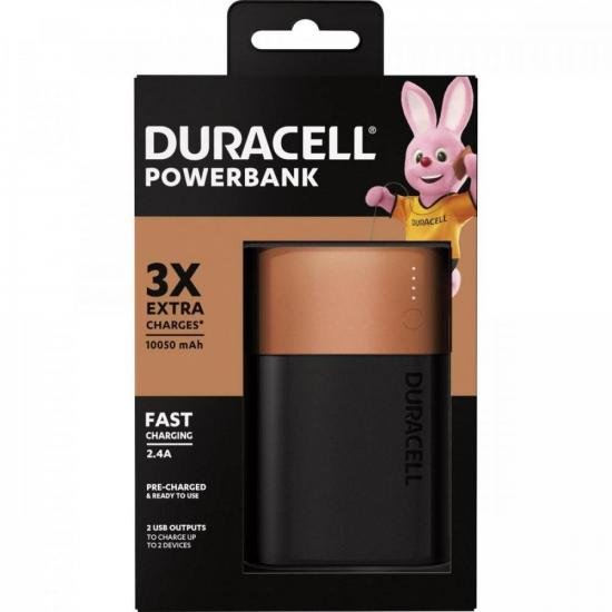 Carregador Portátil 10050MAH DURACELL por 232,90 à vista no boleto/pix ou parcele em até 9x sem juros. Compre na loja Mundomax!