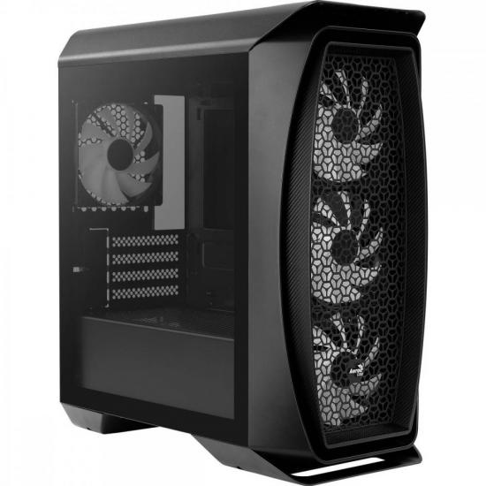 Gabinete Gamer Aerocool Aero One Mini Frost Preto RGB Lateral Vidro por 526,77 à vista no boleto/pix ou parcele em até 10x sem juros. Compre na loja Aerocool!