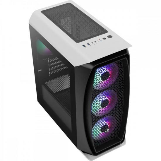 Gabinete Gamer Mini Tower Aero One Mini Frost Branco AEROCOOL por 437,90 à vista no boleto/pix ou parcele em até 10x sem juros. Compre na loja Mundomax!