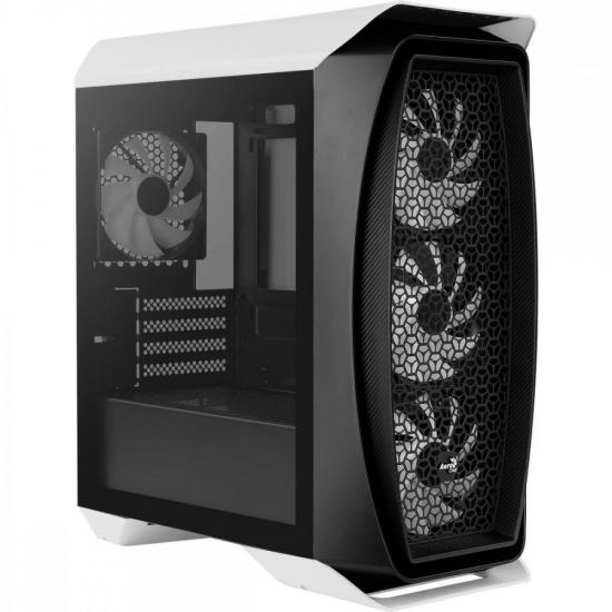 Gabinete Gamer Mini Tower Aero One Mini Frost Branco AEROCOOL por 437,90 à vista no boleto/pix ou parcele em até 10x sem juros. Compre na loja Mundomax!