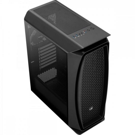 Gabinete Gamer Aerocool Aero One Preto Lateral Vidro por 419,25 à vista no boleto/pix ou parcele em até 10x sem juros. Compre na loja Aerocool!