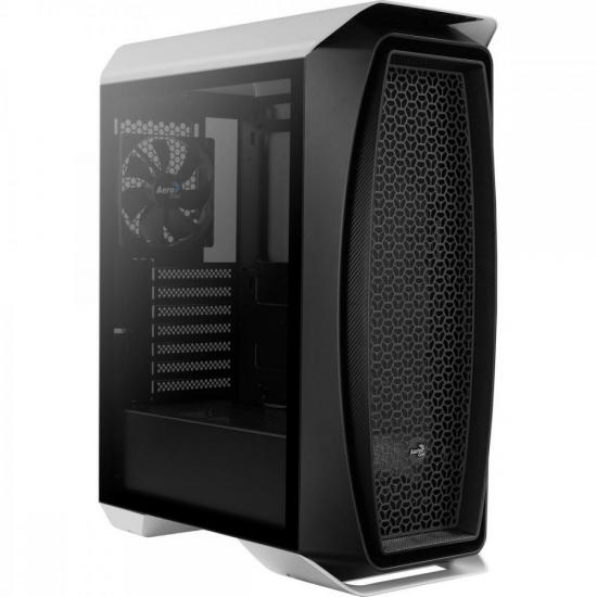 Gabinete Gamer Aerocool Aero One Branco Lateral Vidro por 440,75 à vista no boleto/pix ou parcele em até 10x sem juros. Compre na loja Aerocool!