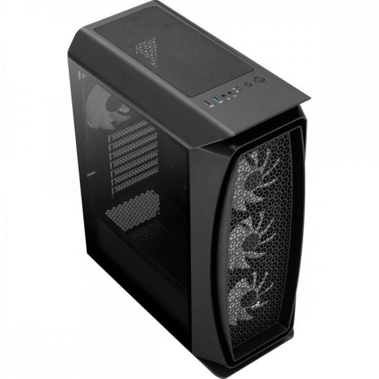 Gabinete Gamer Mid Tower RGB Aero One Frost Preto AEROCOOL por 655,00 à vista no boleto/pix ou parcele em até 10x sem juros. Compre na loja Mundomax!