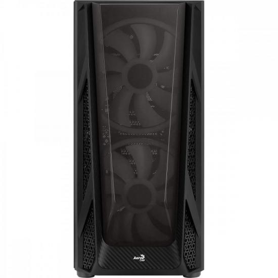 Gabinete Gamer Mid Tower Nighthawk Duo RGB Preto AEROCOOL por 0,00 à vista no boleto/pix ou parcele em até 1x sem juros. Compre na loja Mundomax!