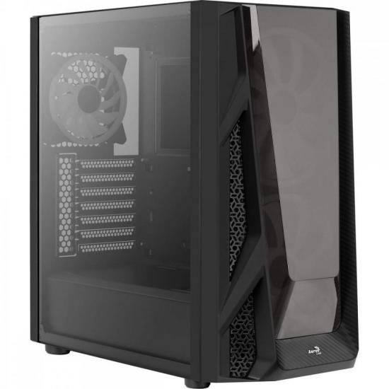 Gabinete Gamer Mid Tower Nighthawk Duo RGB Preto AEROCOOL por 0,00 à vista no boleto/pix ou parcele em até 1x sem juros. Compre na loja Mundomax!