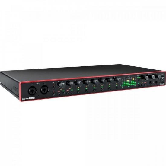 Interface de Áudio Scarlet 18i20 FOCUSRITE por 6.451,90 à vista no boleto/pix ou parcele em até 12x sem juros. Compre na loja Mundomax!