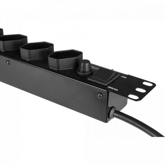 Régua de Tomadas Hayonik RT820A 8 Tomadas 20A 19\" por 199,00 à vista no boleto/pix ou parcele em até 7x sem juros. Compre na loja Mundomax!