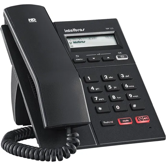 Telefone Ip TIP 125i Preto INTELBRAS (70407)