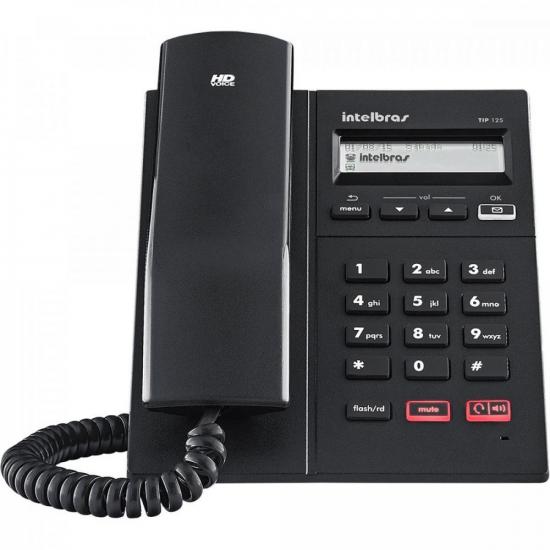 Telefone Ip TIP 125i Preto INTELBRAS por 399,99 à vista no boleto/pix ou parcele em até 10x sem juros. Compre na loja Mundomax!
