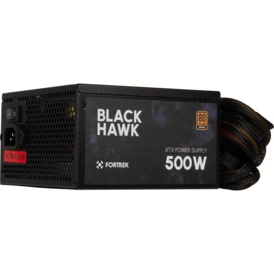 Fonte Gamer ATX Fortrek Black Hawk 500W 80 Plus Bronze PFC Ativo por 279,46 à vista no boleto/pix ou parcele em até 10x sem juros. Compre na loja Fortrek!