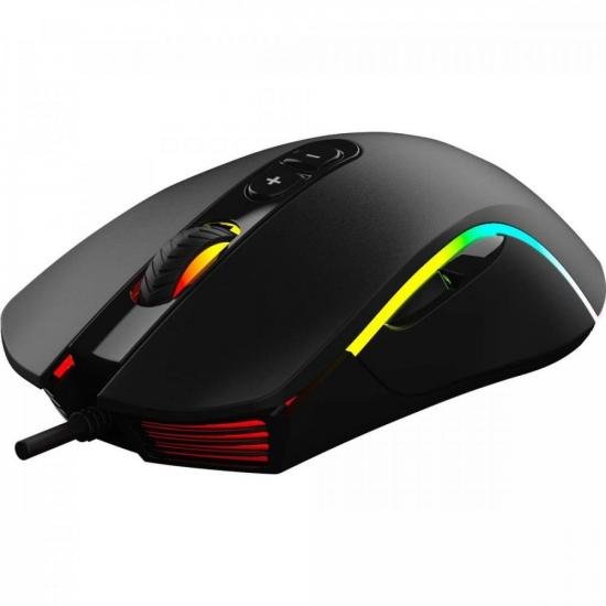 Mouse Gamer Fortrek Cruiser 10000 Dpi RGB Preto por 136,87 à vista no boleto/pix ou parcele em até 5x sem juros. Compre na loja Mundomax!