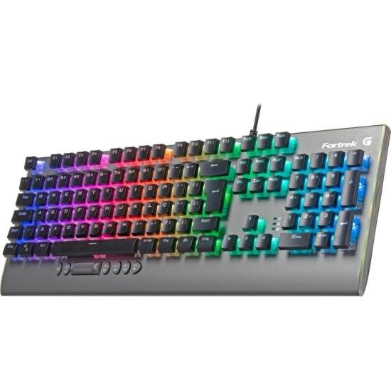 Teclado Gamer Mecânico Fortrek Cruiser Dark Grey RGB por 199,99 à vista no boleto/pix ou parcele em até 7x sem juros. Compre na loja Mundomax!