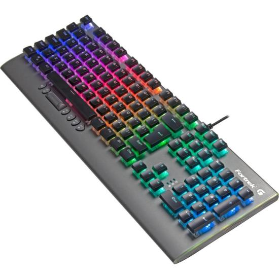 Teclado Gamer Mecânico Fortrek Cruiser Dark Grey RGB por 199,99 à vista no boleto/pix ou parcele em até 7x sem juros. Compre na loja Mundomax!