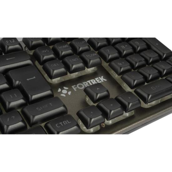 Kit Teclado e Mouse Gamer Fortrek Ranger Rainbow RGB Grafite por 171,94 à vista no boleto/pix ou parcele em até 6x sem juros. Compre na loja Fortrek!