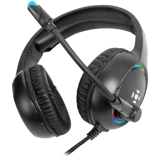 Headset Gamer Fortrek Holt P2 + USB RGB Preto por 128,92 à vista no boleto/pix ou parcele em até 5x sem juros. Compre na loja Fortrek!