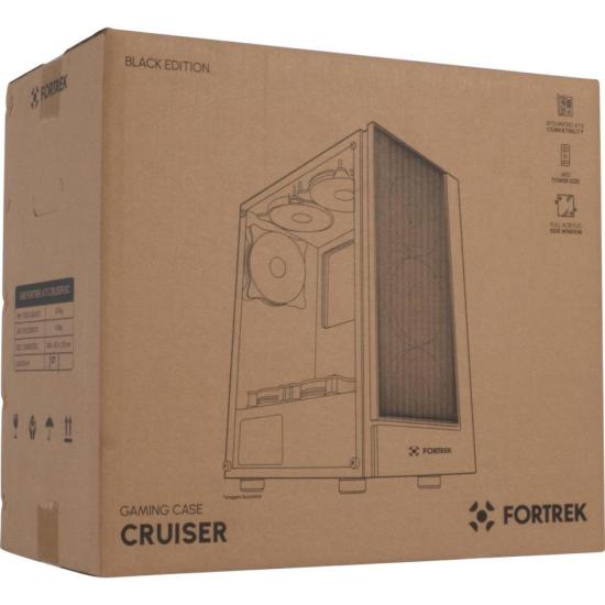 Gabinete Gamer Fortrek Cruiser Mid Tower RGB Preto por 354,73 à vista no boleto/pix ou parcele em até 10x sem juros. Compre na loja Fortrek!