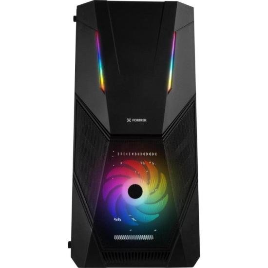 Gabinete Gamer Fortrek Mid Tower Black Hawk RGB Preto por 279,46 à vista no boleto/pix ou parcele em até 10x sem juros. Compre na loja Fortrek!