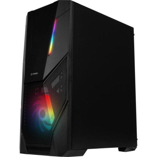 Gabinete Gamer Fortrek Mid Tower Black Hawk RGB Preto por 279,46 à vista no boleto/pix ou parcele em até 10x sem juros. Compre na loja Fortrek!
