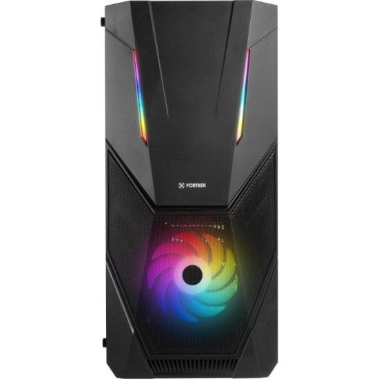 Gabinete Gamer Fortrek Mid Tower Black Hawk RGB Preto por 279,46 à vista no boleto/pix ou parcele em até 10x sem juros. Compre na loja Fortrek!