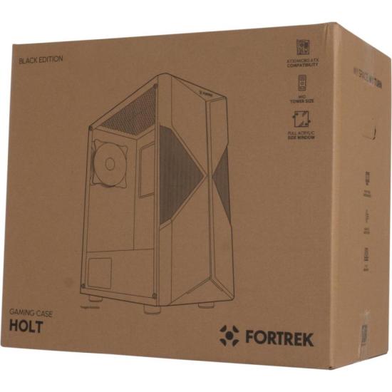 Gabinete Gamer Fortrek Holt Mid Tower RGB Preto por 268,71 à vista no boleto/pix ou parcele em até 10x sem juros. Compre na loja Fortrek!