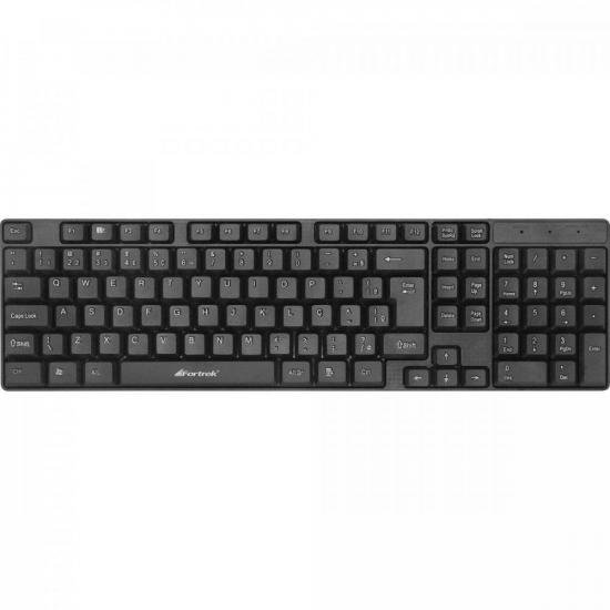 Teclado Standard ABNT2 SKF101 Preto FORTREK por 41,90 à vista no boleto/pix ou parcele em até 1x sem juros. Compre na loja Mundomax!