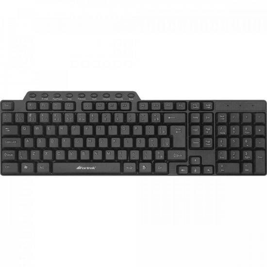 Teclado Multimídia USB ABNT2 MKF101 Preto FORTREK por 44,90 à vista no boleto/pix ou parcele em até 1x sem juros. Compre na loja Mundomax!