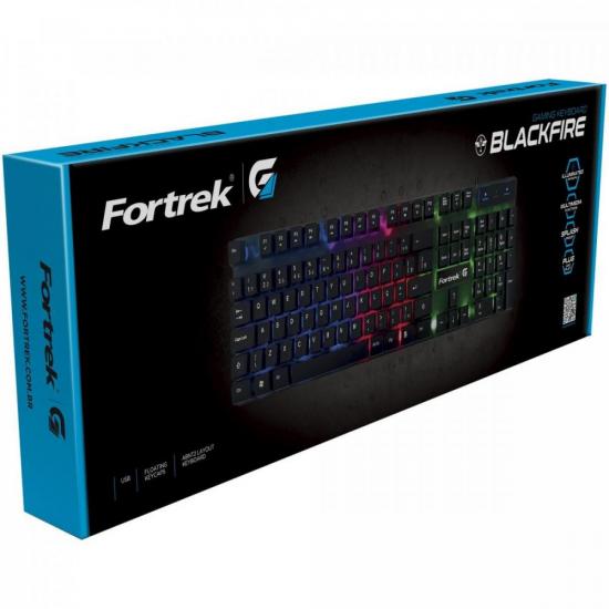 Teclado Gamer Multimídia Fortrek Blackfire Preto G por 85,90 à vista no boleto/pix ou parcele em até 3x sem juros. Compre na loja Mundomax!