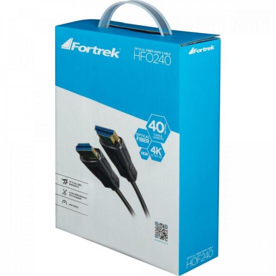 Cabo HDMI Fibra Óptica 2.0 4K HFO240 40m Fortrek por 703,90 à vista no boleto/pix ou parcele em até 10x sem juros. Compre na loja Mundomax!