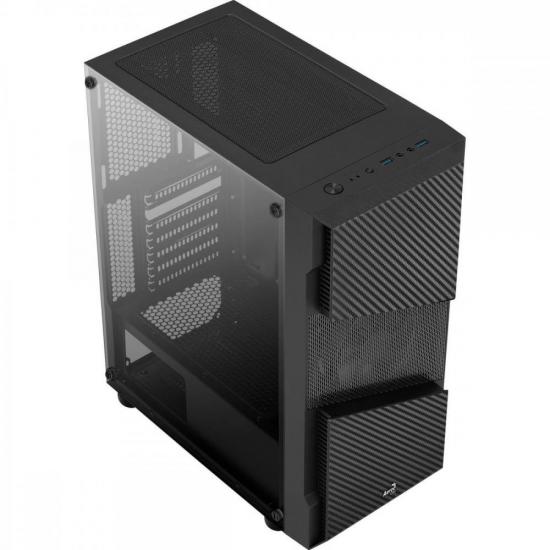 Gabinete Gamer Aerocool Mid Tower Menace Saturn FRGB Preto por 324,00 à vista no boleto/pix ou parcele em até 10x sem juros. Compre na loja Mundomax!