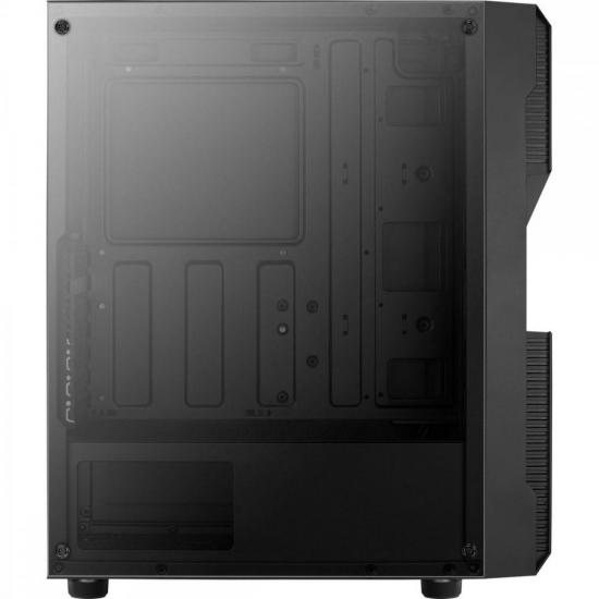 Gabinete Gamer Aerocool Mid Tower Menace Saturn FRGB Preto por 324,00 à vista no boleto/pix ou parcele em até 10x sem juros. Compre na loja Mundomax!