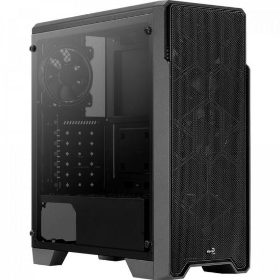 Gabinete Gamer Aerocool Ore Saturn Preto RGB Lateral Acrílico por 511,00 à vista no boleto/pix ou parcele em até 10x sem juros. Compre na loja Mundomax!
