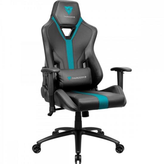 Cadeira Gamer ThunderX3 YC3 Ciano por 1.555,00 à vista no boleto/pix ou parcele em até 12x sem juros. Compre na loja Mundomax!