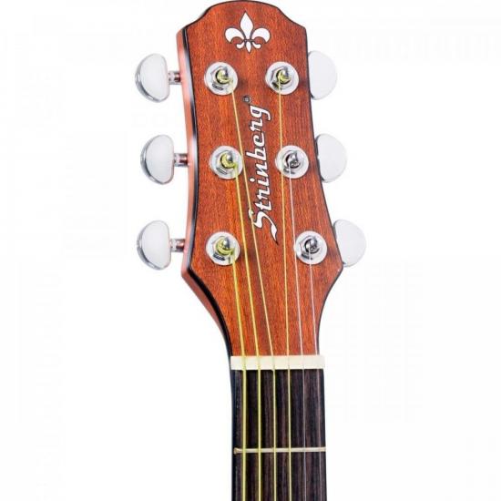 Violão Eletroacústico Strinberg Sa200c Aço Fosco Mogno Satin por 994,99 à vista no boleto/pix ou parcele em até 10x sem juros. Compre na loja Mundomax!