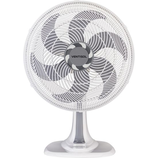 Ventilador de Mesa 40cm 220V TURBO6 Branco VENTISOL por 0,00 à vista no boleto/pix ou parcele em até 1x sem juros. Compre na loja Mundomax!