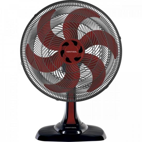 Ventilador de Mesa Ventisol Turbo 6 50cm Vermelho 220v (70667)