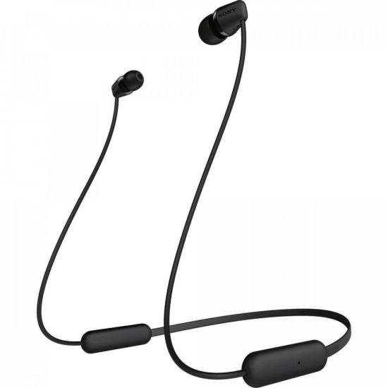 Fone de Ouvido Bluetooth WI-C200 Preto SONY por 0,00 à vista no boleto/pix ou parcele em até 1x sem juros. Compre na loja Mundomax!