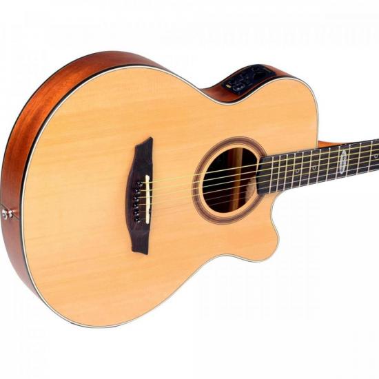 Violão Eletroacústico Strinberg Sf200c Aço Natural Satin por 971,00 à vista no boleto/pix ou parcele em até 10x sem juros. Compre na loja Mundomax!