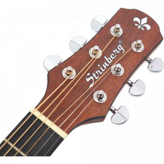Violão Mini Eletroacústico Strinberg Sr200 Aço Mogno Satin por 909,90 à vista no boleto/pix ou parcele em até 10x sem juros. Compre na loja Mundomax!